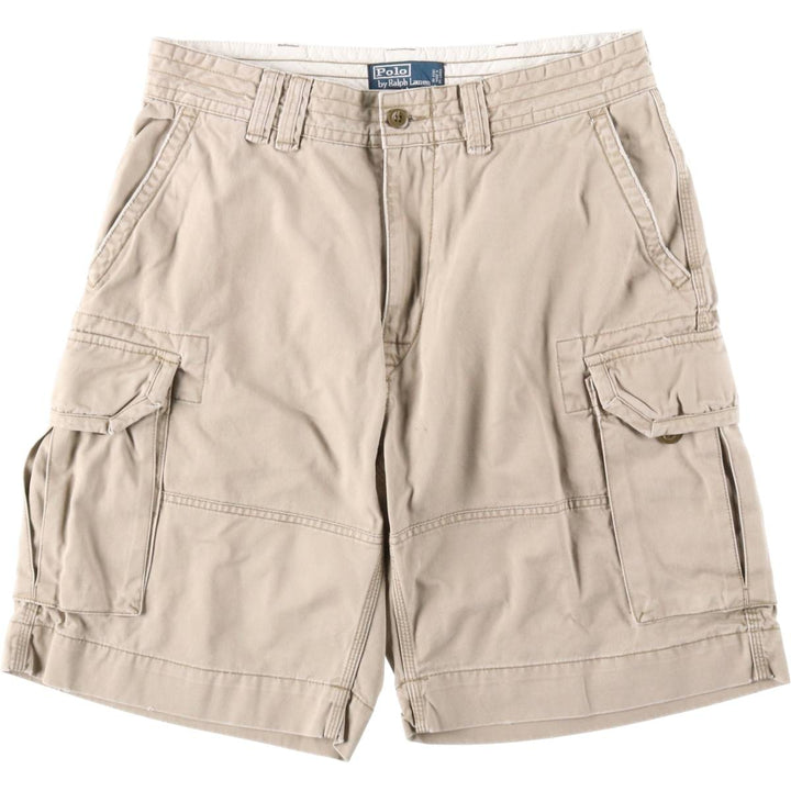 Ralph Lauren POLO by Ralph Lauren cargo shorts, half pants, men's size w34 cotton Beige type Vintage Second Hand