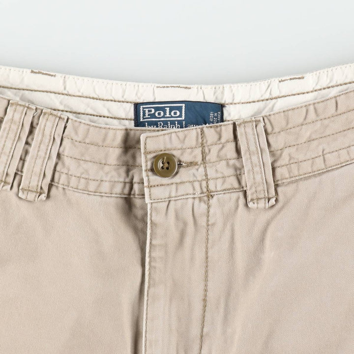 Ralph Lauren POLO by Ralph Lauren cargo shorts, half pants, men's size w34 cotton Beige type Vintage Second Hand