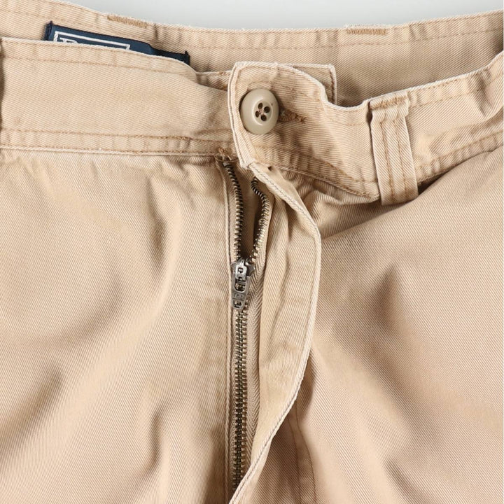 Ralph Lauren POLO by Ralph Lauren cargo shorts, half pants, men's size w36 cotton Beige type Vintage Second Hand