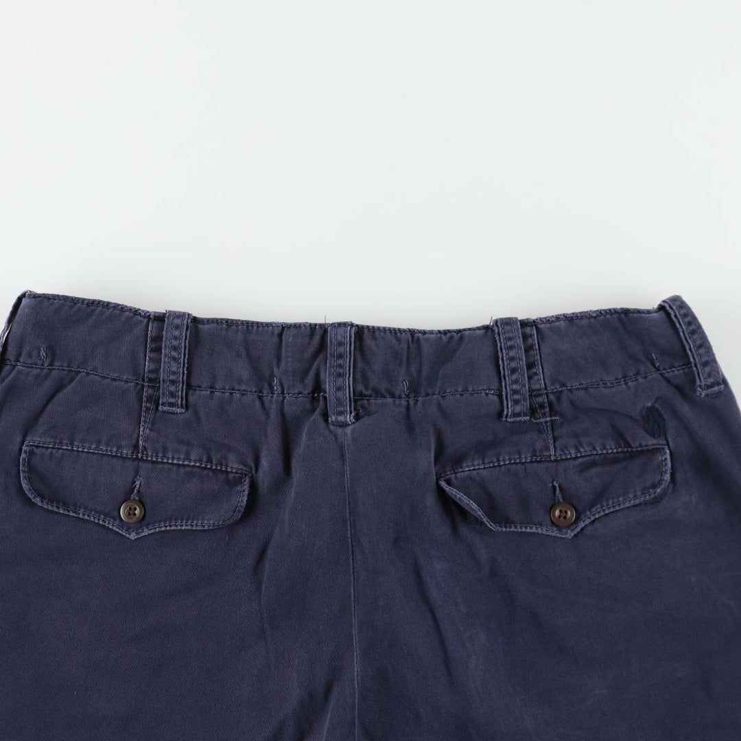 Ralph Lauren Polo Ralph Lauren Chino Shorts, Men's Size W37 (approx.) cotton navy blue type Vintage Second Hand