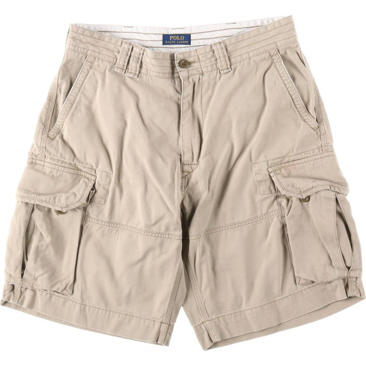 Ralph Lauren POLO RALPH LAUREN cargo shorts, half pants, men's size w35 cotton Beige type Vintage Second Hand