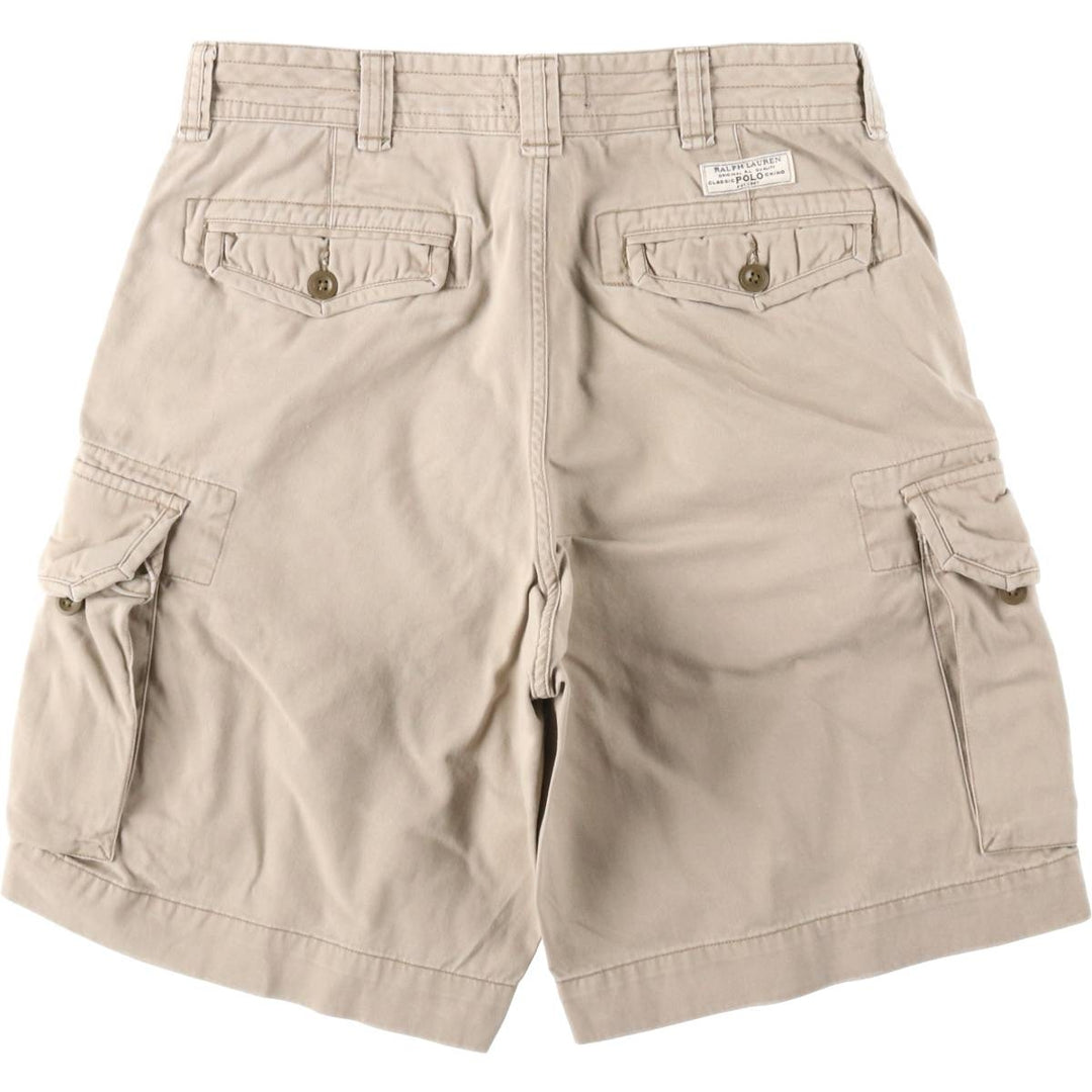 Ralph Lauren POLO RALPH LAUREN cargo shorts, half pants, men's size w35 cotton Beige type Vintage Second Hand