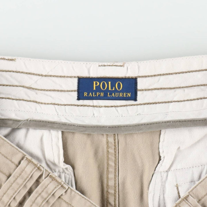 Ralph Lauren POLO RALPH LAUREN cargo shorts, half pants, men's size w35 cotton Beige type Vintage Second Hand