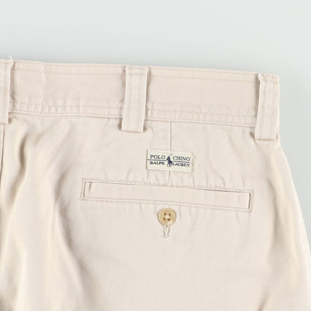Ralph Lauren POLO by Ralph Lauren cargo shorts, half pants, men's size w36 cotton Beige type Vintage Second Hand