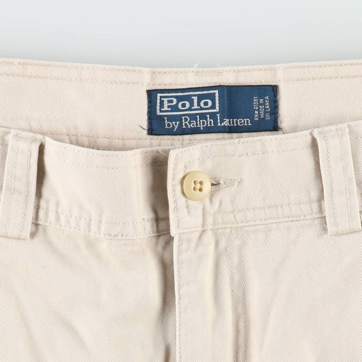 Ralph Lauren POLO by Ralph Lauren cargo shorts, half pants, men's size w36 cotton Beige type Vintage Second Hand
