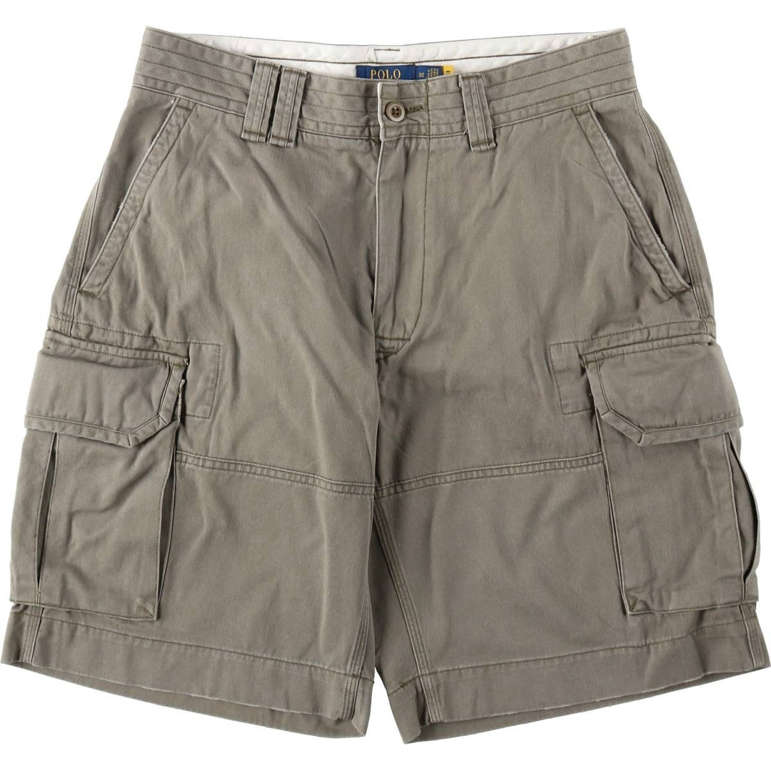 Ralph Lauren POLO RALPH LAUREN cargo shorts, half pants, men's size w33 cotton gray type Vintage Second Hand