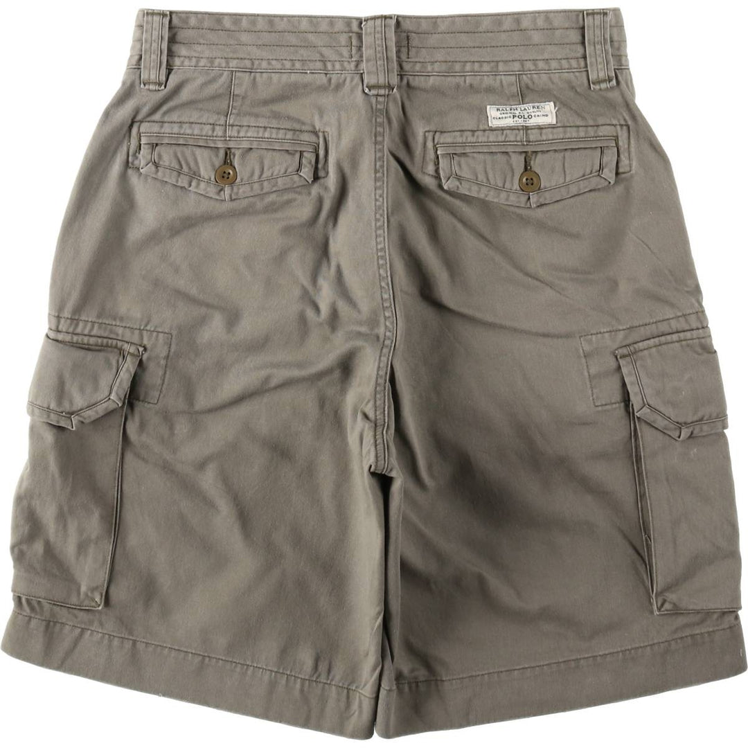 Ralph Lauren POLO RALPH LAUREN cargo shorts, half pants, men's size w33 cotton gray type Vintage Second Hand