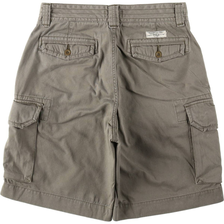 Ralph Lauren POLO RALPH LAUREN cargo shorts, half pants, men's size w33 cotton gray type Vintage Second Hand