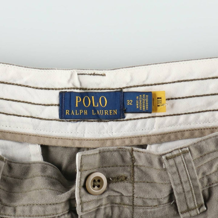 Ralph Lauren POLO RALPH LAUREN cargo shorts, half pants, men's size w33 cotton gray type Vintage Second Hand