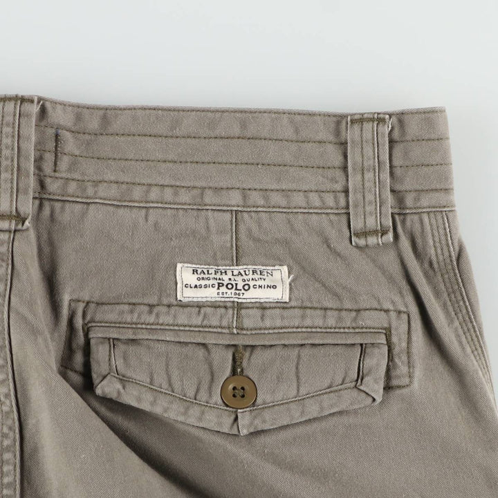 Ralph Lauren POLO RALPH LAUREN cargo shorts, half pants, men's size w33 cotton gray type Vintage Second Hand