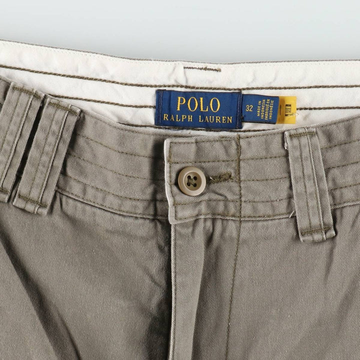 Ralph Lauren POLO RALPH LAUREN cargo shorts, half pants, men's size w33 cotton gray type Vintage Second Hand