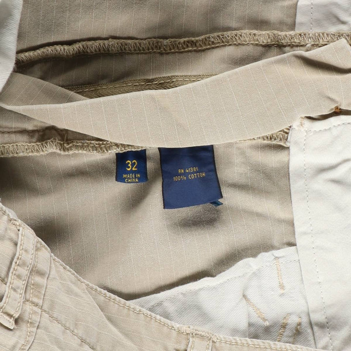 Ralph Lauren POLO RALPH LAUREN CLASSIC FIT Ripstop Cargo Shorts (Men's size W34 equivalent) cotton Beige type Vintage Second Hand