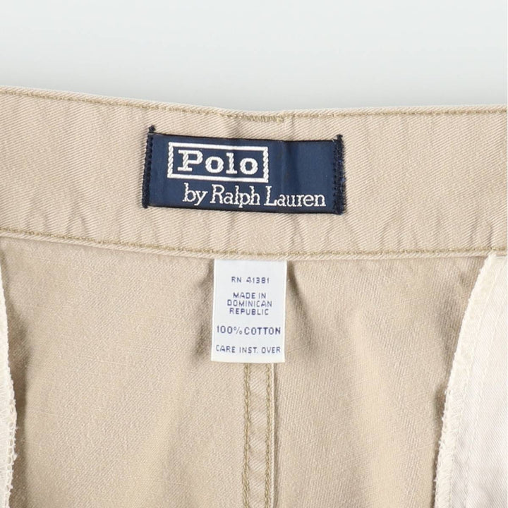 Ralph Lauren POLO by Ralph Lauren Chino Cargo Shorts Shorts Men's W35 equivalent cotton Beige type Vintage Second Hand