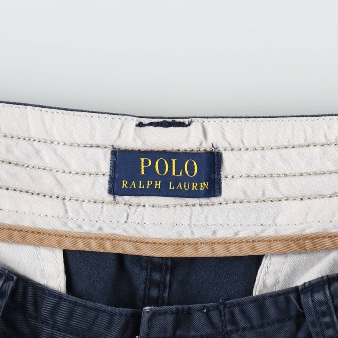 Ralph Lauren POLO RALPH LAUREN cargo shorts, half pants, men's size w34 cotton navy blue type Vintage Second Hand