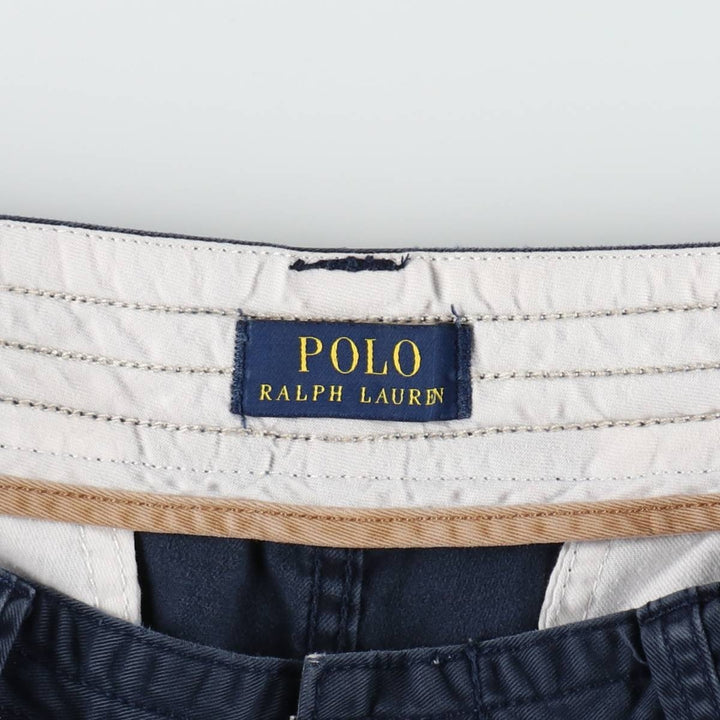Ralph Lauren POLO RALPH LAUREN cargo shorts, half pants, men's size w34 cotton navy blue type Vintage Second Hand