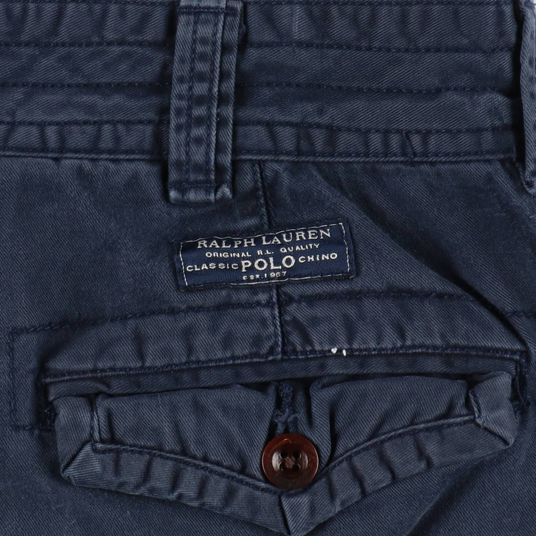 Ralph Lauren POLO RALPH LAUREN cargo shorts, half pants, men's size w34 cotton navy blue type Vintage Second Hand