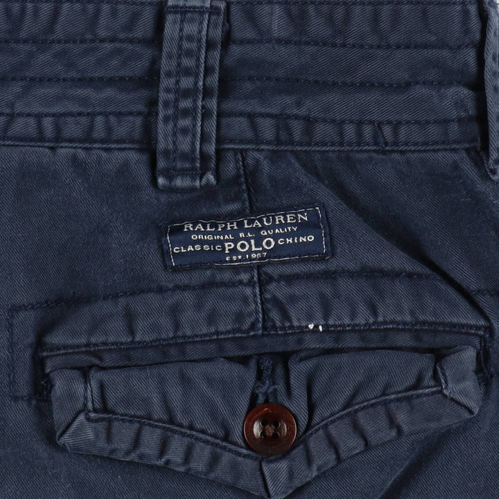 Ralph Lauren POLO RALPH LAUREN cargo shorts, half pants, men's size w34 cotton navy blue type Vintage Second Hand