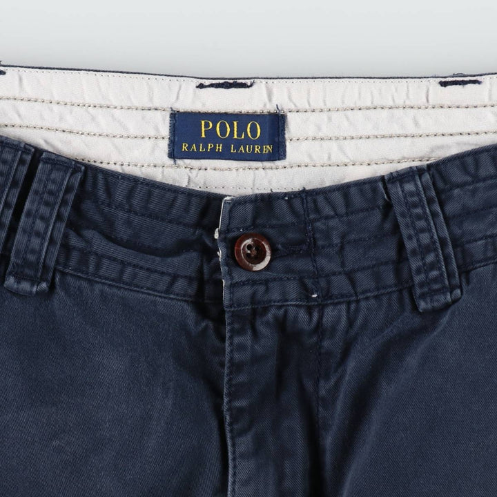 Ralph Lauren POLO RALPH LAUREN cargo shorts, half pants, men's size w34 cotton navy blue type Vintage Second Hand