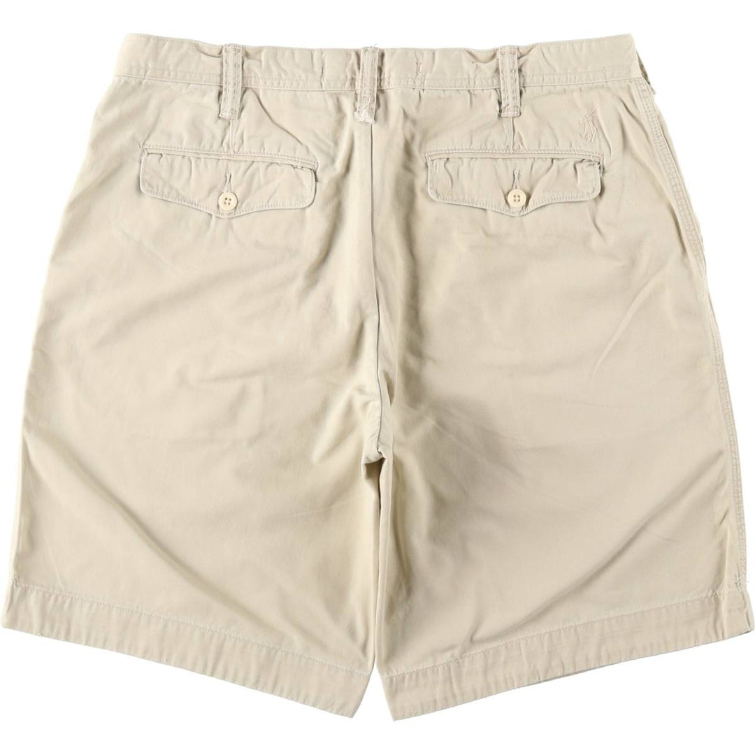 Ralph Lauren POLO by Ralph Lauren Chino Shorts, Men's, Size W35 cotton Beige type Vintage Second Hand