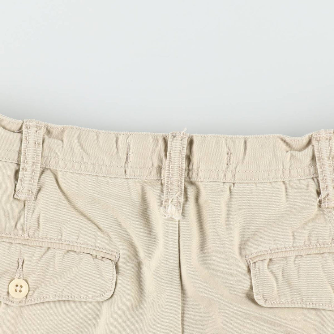Ralph Lauren POLO by Ralph Lauren Chino Shorts, Men's, Size W35 cotton Beige type Vintage Second Hand