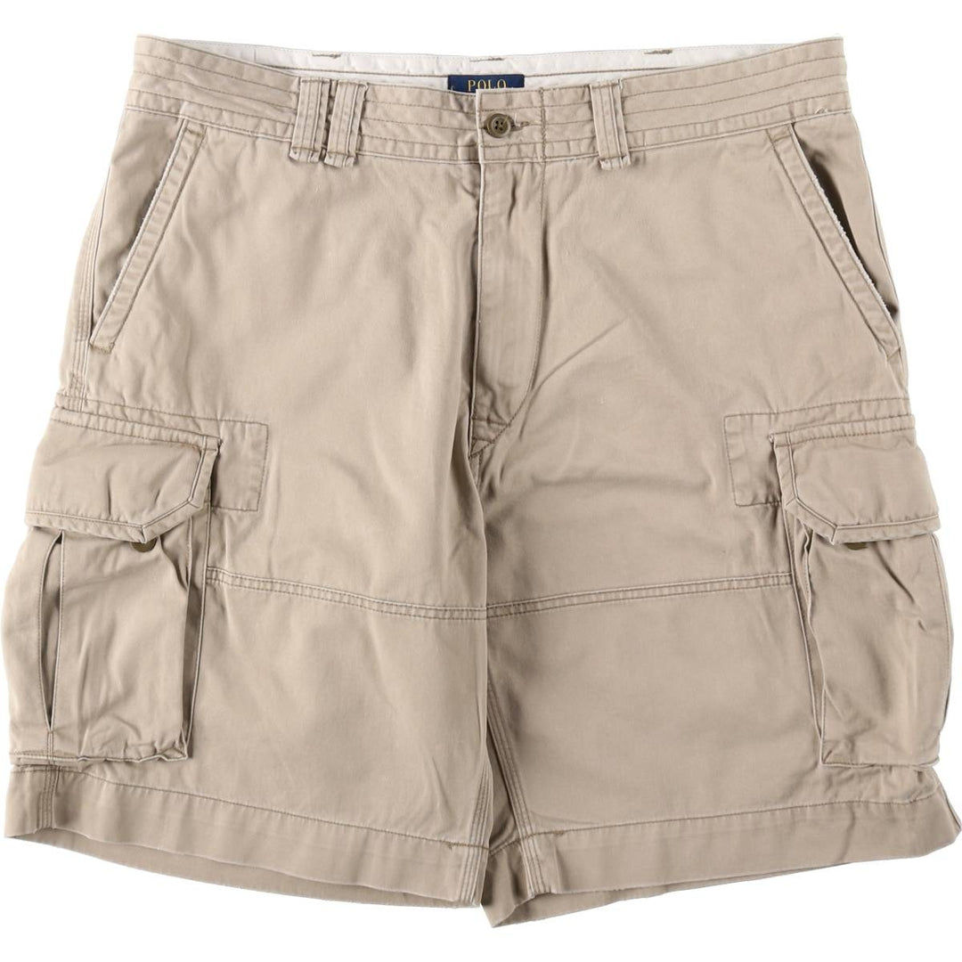 Ralph Lauren POLO RALPH LAUREN cargo shorts, men's size W39 (approx.) cotton Beige type Vintage Second Hand