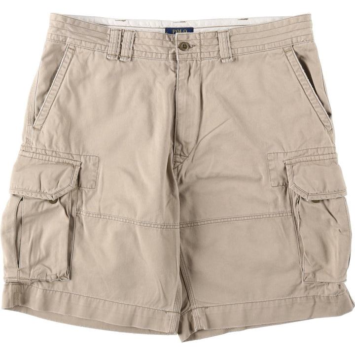 Ralph Lauren POLO RALPH LAUREN cargo shorts, men's size W39 (approx.) cotton Beige type Vintage Second Hand
