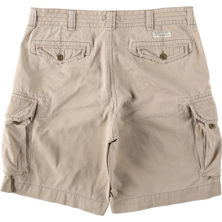 Ralph Lauren POLO RALPH LAUREN cargo shorts, men's size W39 (approx.) cotton Beige type Vintage Second Hand