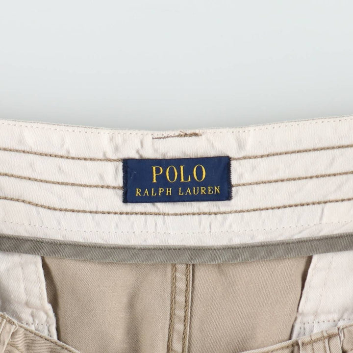 Ralph Lauren POLO RALPH LAUREN cargo shorts, men's size W39 (approx.) cotton Beige type Vintage Second Hand