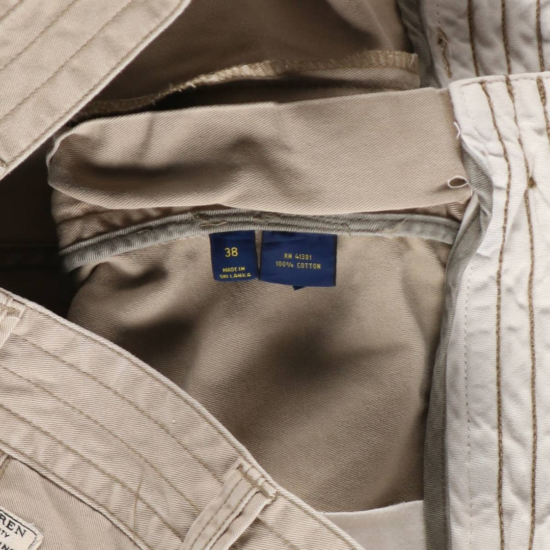 Ralph Lauren POLO RALPH LAUREN cargo shorts, men's size W39 (approx.) cotton Beige type Vintage Second Hand