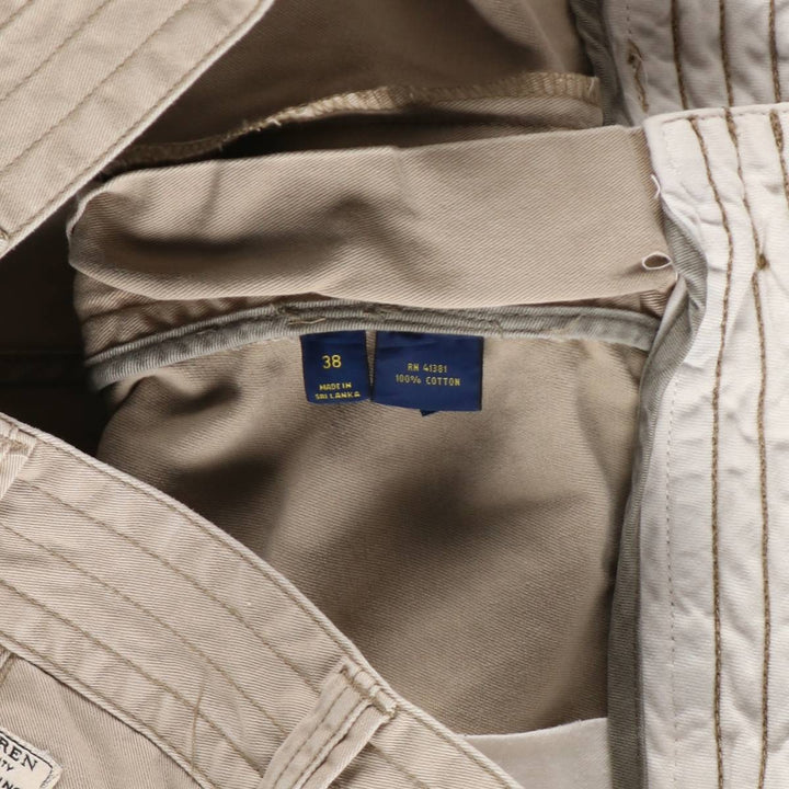 Ralph Lauren POLO RALPH LAUREN cargo shorts, men's size W39 (approx.) cotton Beige type Vintage Second Hand