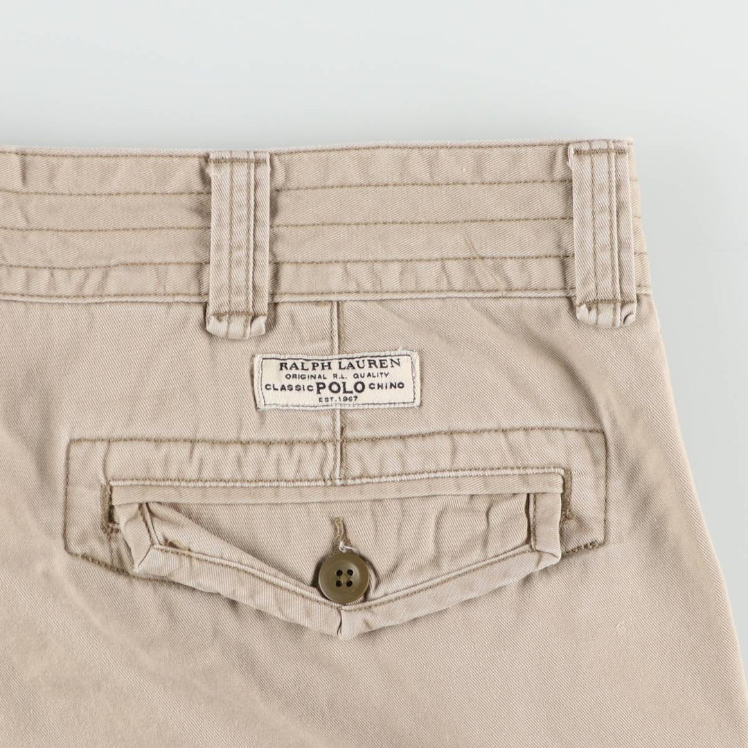 Ralph Lauren POLO RALPH LAUREN cargo shorts, men's size W39 (approx.) cotton Beige type Vintage Second Hand