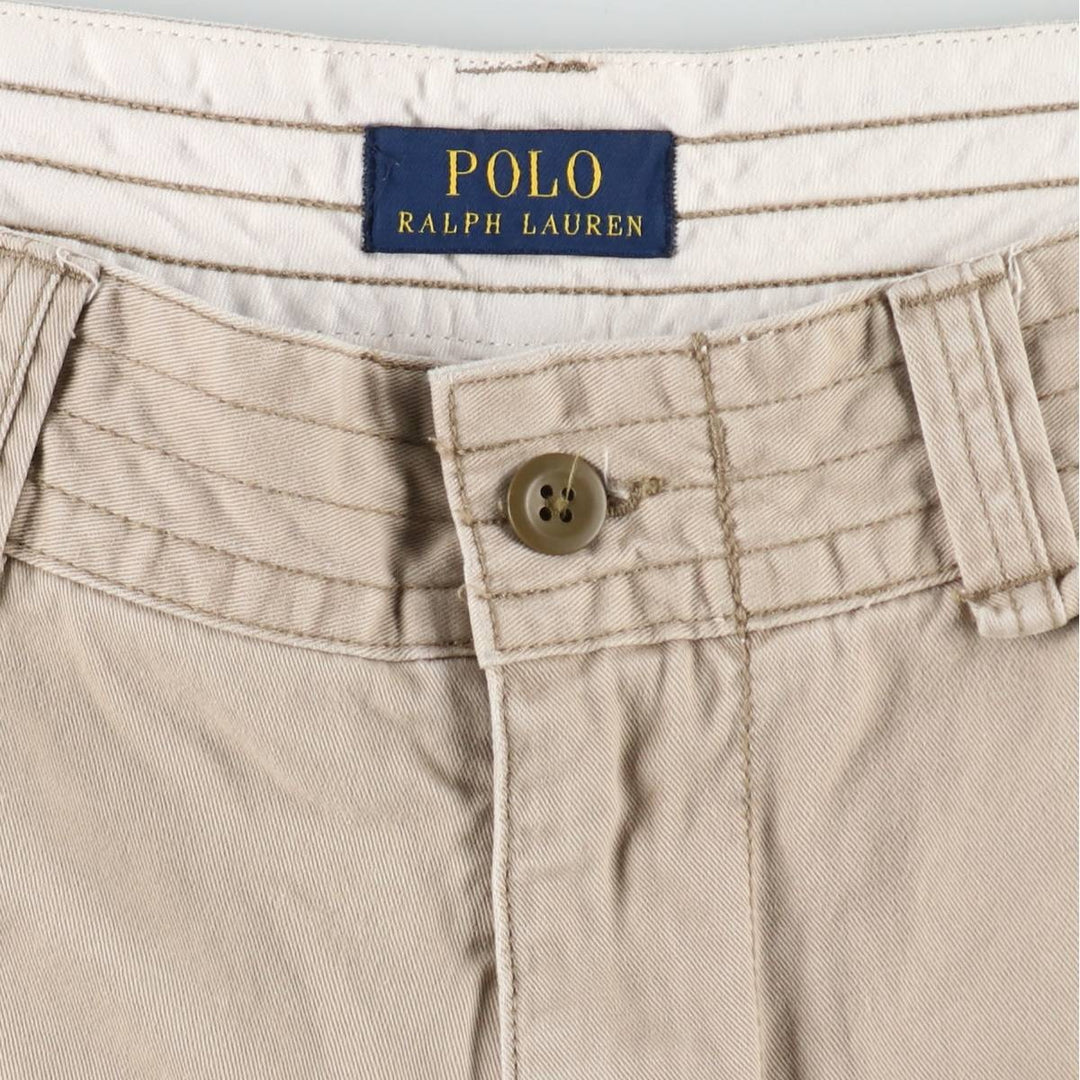 Ralph Lauren POLO RALPH LAUREN cargo shorts, men's size W39 (approx.) cotton Beige type Vintage Second Hand