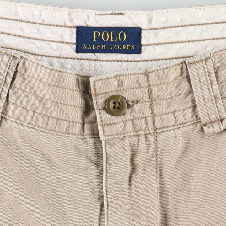 Ralph Lauren POLO RALPH LAUREN cargo shorts, men's size W39 (approx.) cotton Beige type Vintage Second Hand