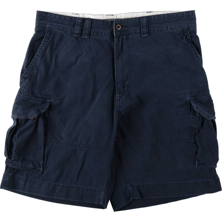Ralph Lauren POLO by Ralph Lauren cargo shorts, men's size W39 (approx.) cotton navy blue type Vintage Second Hand
