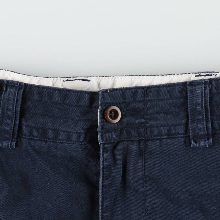 Ralph Lauren POLO by Ralph Lauren cargo shorts, men's size W39 (approx.) cotton navy blue type Vintage Second Hand