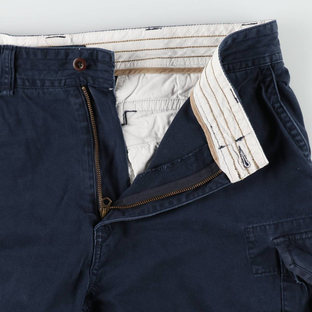 Ralph Lauren POLO by Ralph Lauren cargo shorts, men's size W39 (approx.) cotton navy blue type Vintage Second Hand