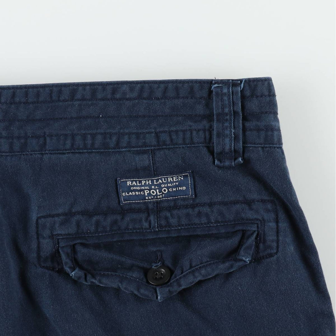 Ralph Lauren POLO RALPH LAUREN cargo shorts, half pants, men's size w37 cotton navy blue type Vintage Second Hand