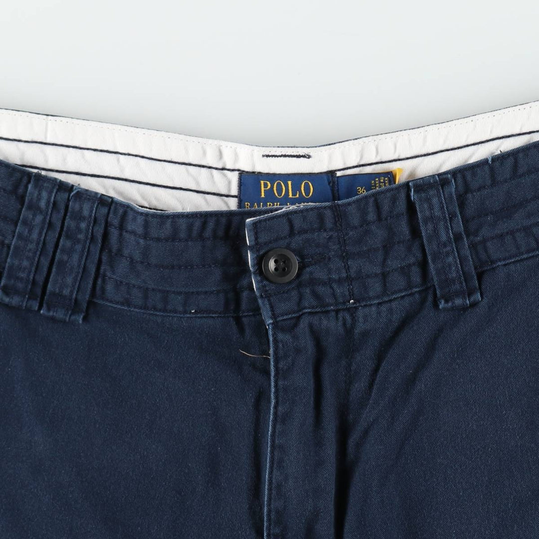 Ralph Lauren POLO RALPH LAUREN cargo shorts, half pants, men's size w37 cotton navy blue type Vintage Second Hand