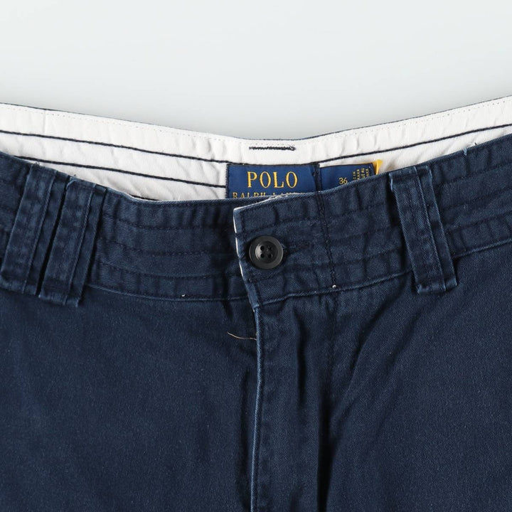 Ralph Lauren POLO RALPH LAUREN cargo shorts, half pants, men's size w37 cotton navy blue type Vintage Second Hand