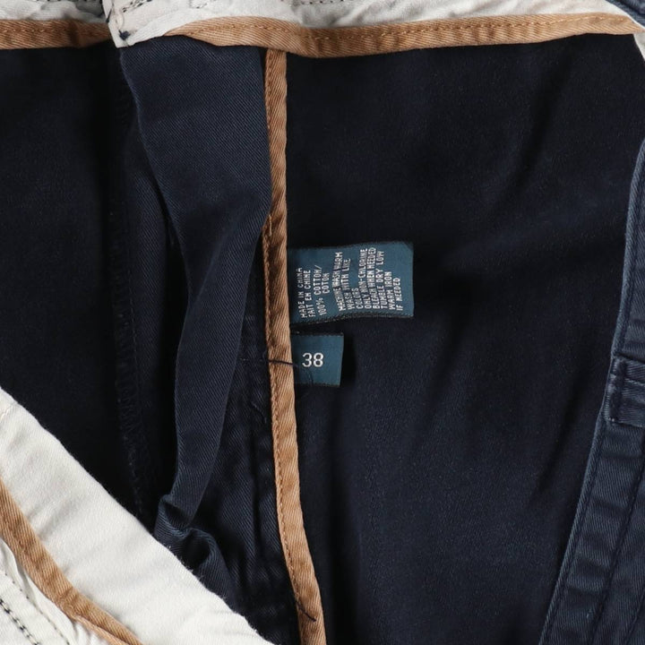 Ralph Lauren POLO by Ralph Lauren cargo shorts, men's size W39 (approx.) cotton navy blue type Vintage Second Hand