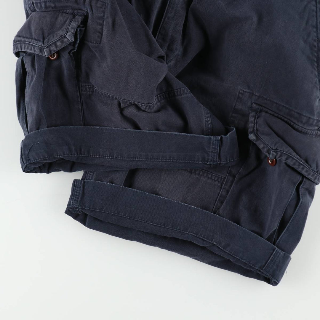 Ralph Lauren POLO by Ralph Lauren cargo shorts, men's size W39 (approx.) cotton navy blue type Vintage Second Hand