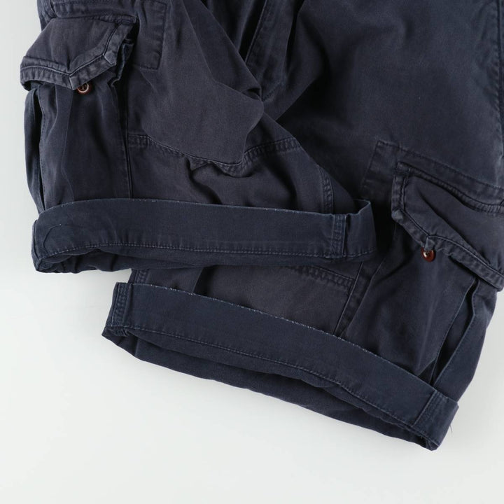 Ralph Lauren POLO by Ralph Lauren cargo shorts, men's size W39 (approx.) cotton navy blue type Vintage Second Hand