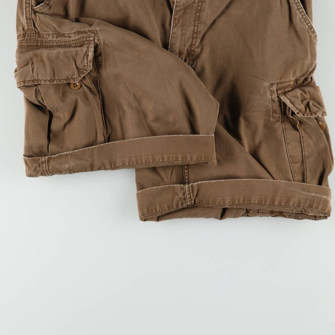 Ralph Lauren POLO by Ralph Lauren cargo shorts, half pants, men's size w34 cotton brown type Vintage Second Hand