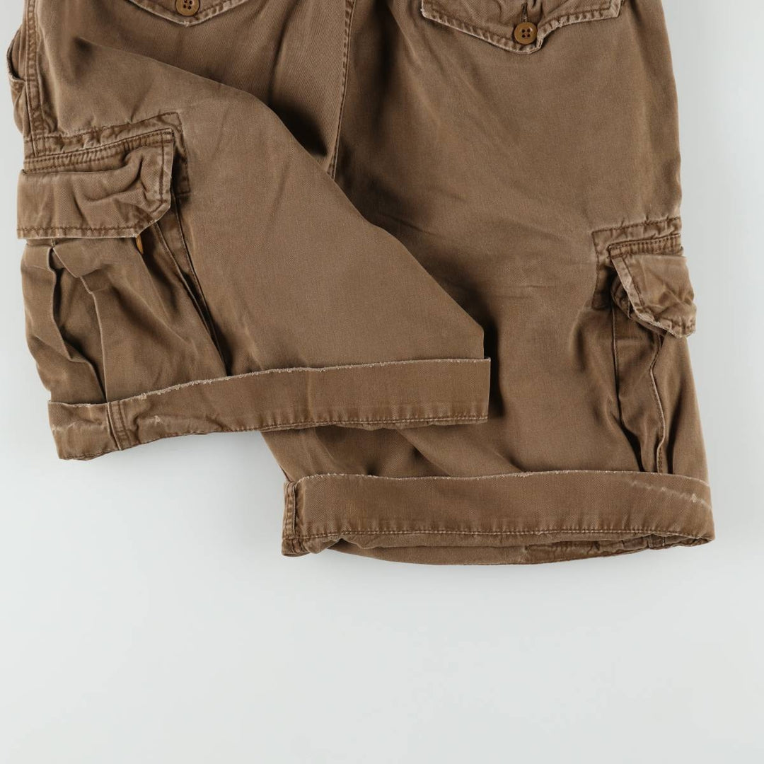 Ralph Lauren POLO by Ralph Lauren cargo shorts, half pants, men's size w34 cotton brown type Vintage Second Hand