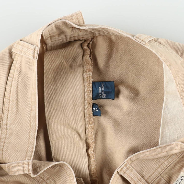 Ralph Lauren POLO by Ralph Lauren cargo shorts, half pants, men's size w34 cotton Beige type Vintage Second Hand