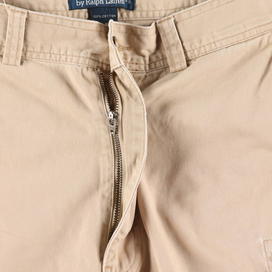 Ralph Lauren POLO by Ralph Lauren cargo shorts, half pants, men's size w34 cotton Beige type Vintage Second Hand