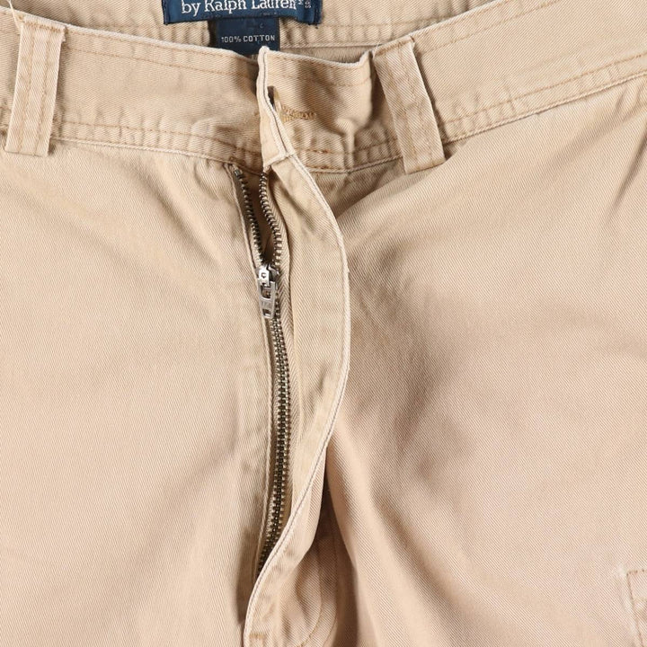 Ralph Lauren POLO by Ralph Lauren cargo shorts, half pants, men's size w34 cotton Beige type Vintage Second Hand