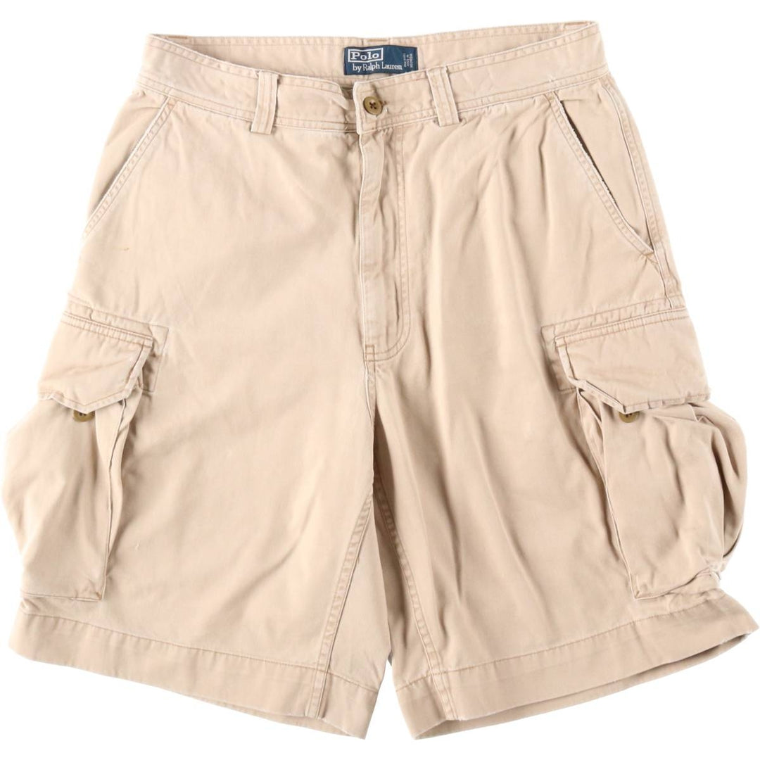 Ralph Lauren POLO by Ralph Lauren cargo shorts, men's size W31 cotton Beige type Vintage Second Hand