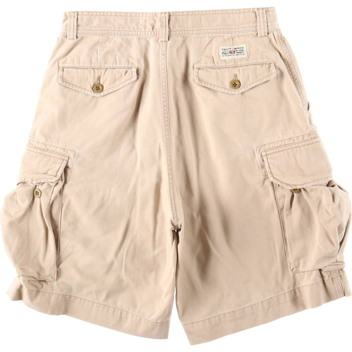 Ralph Lauren POLO by Ralph Lauren cargo shorts, men's size W31 cotton Beige type Vintage Second Hand
