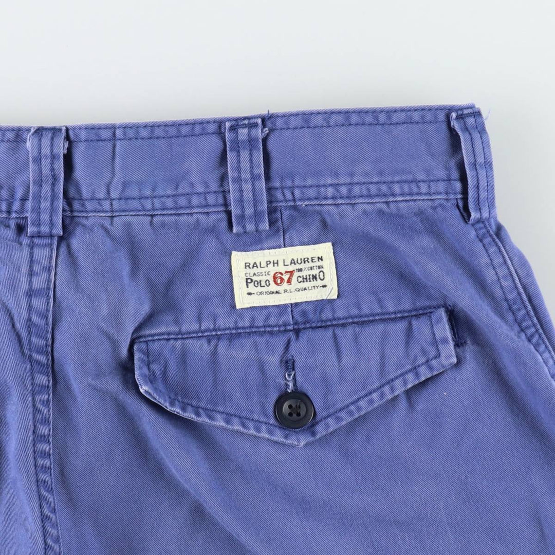 Ralph Lauren POLO by Ralph Lauren cargo shorts, half pants, men's size w33 cotton blue type Vintage Second Hand